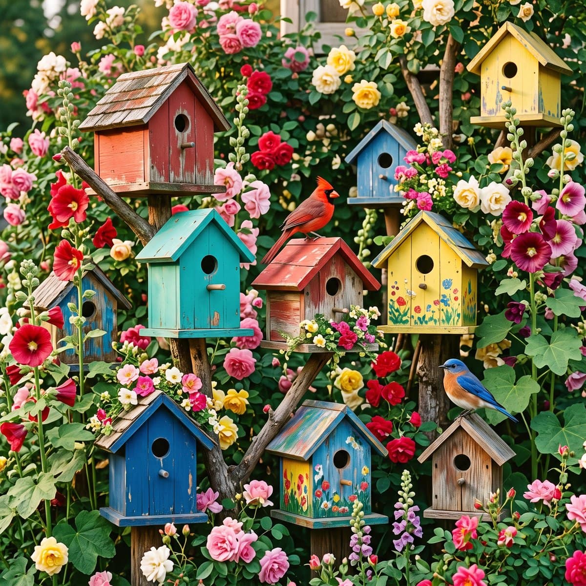 Puzzle image: Birdhouse Garden Sliding Puzzle
