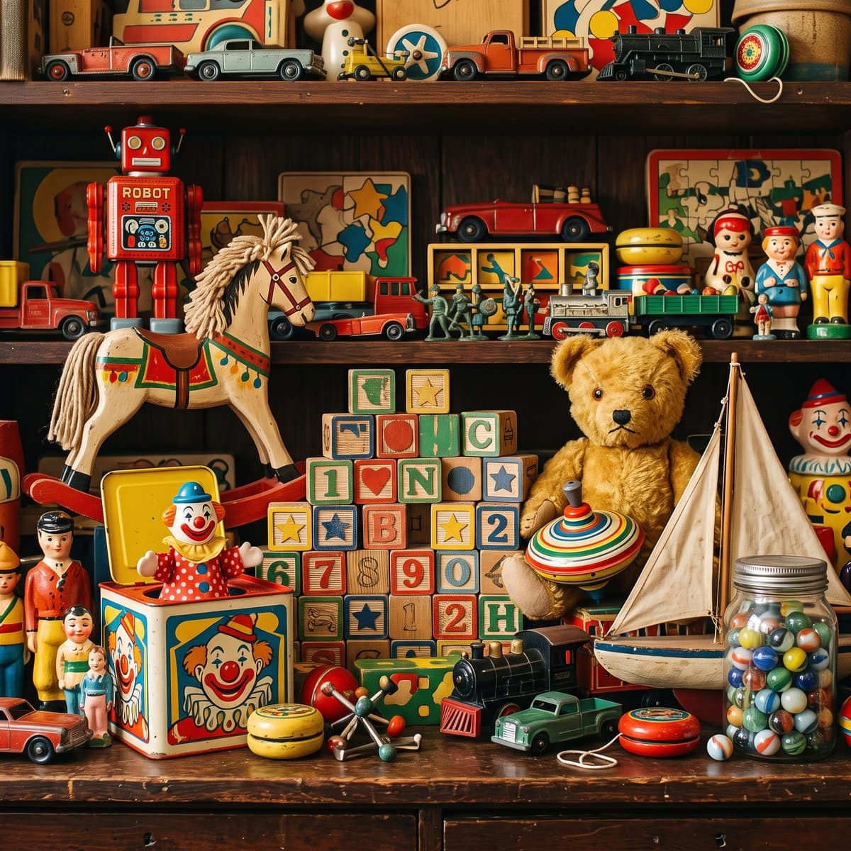 Puzzle image: Toy Shelf Sliding Puzzle