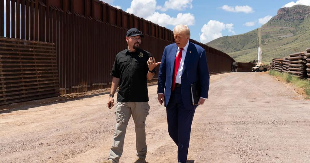 Trump Holds Campaign Event on U.S.-Mexico Border in Cochise County, Arizona