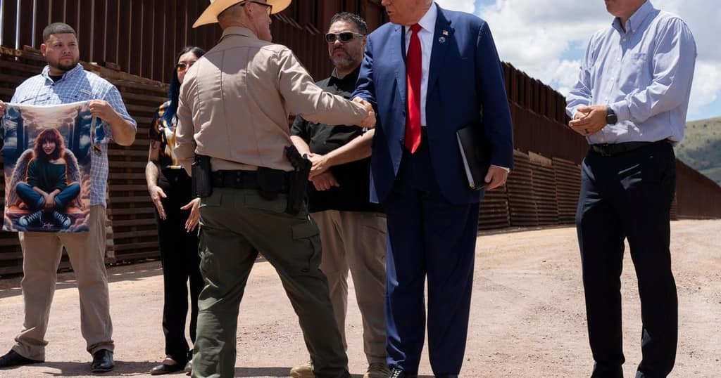 Trump Holds Campaign Event on U.S.-Mexico Border in Cochise County, Arizona