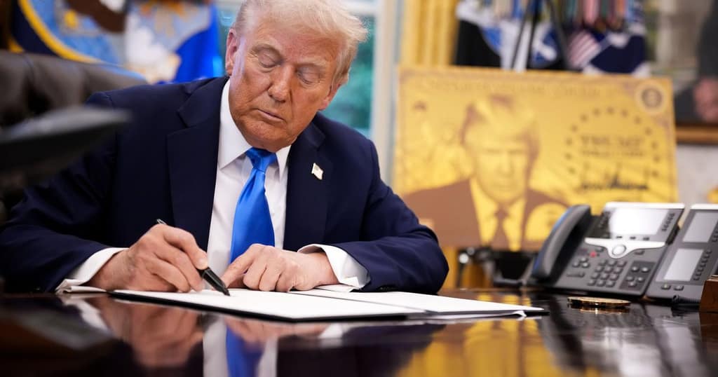 President Trump Signs Executive Order At The White House
