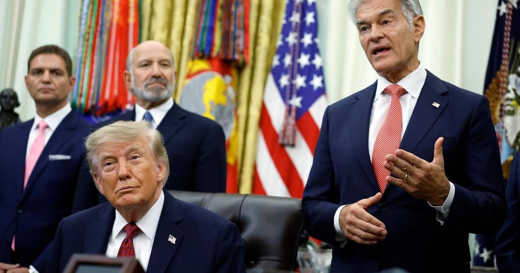 President Trump Makes Healthcare Announcement In The Oval Office