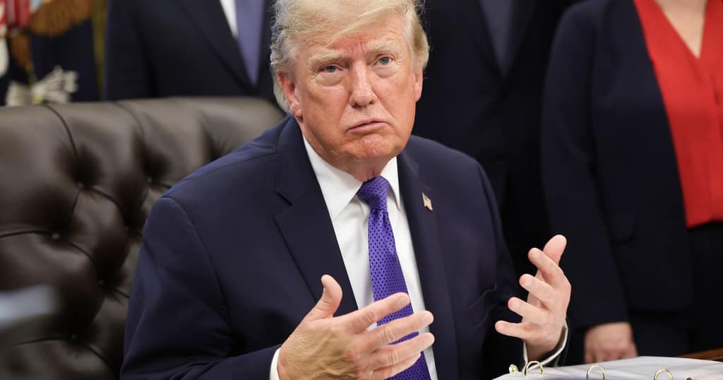 President Trump Makes An Announcement From The Oval Office