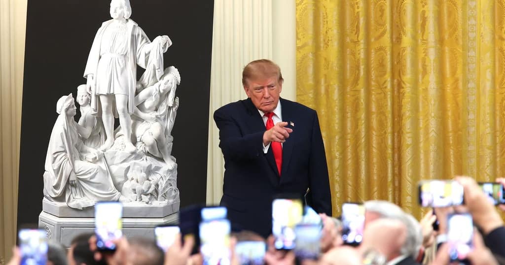 President Trump Holds Columbus Day Event At The White House