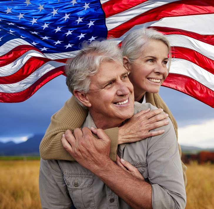 couple in a field