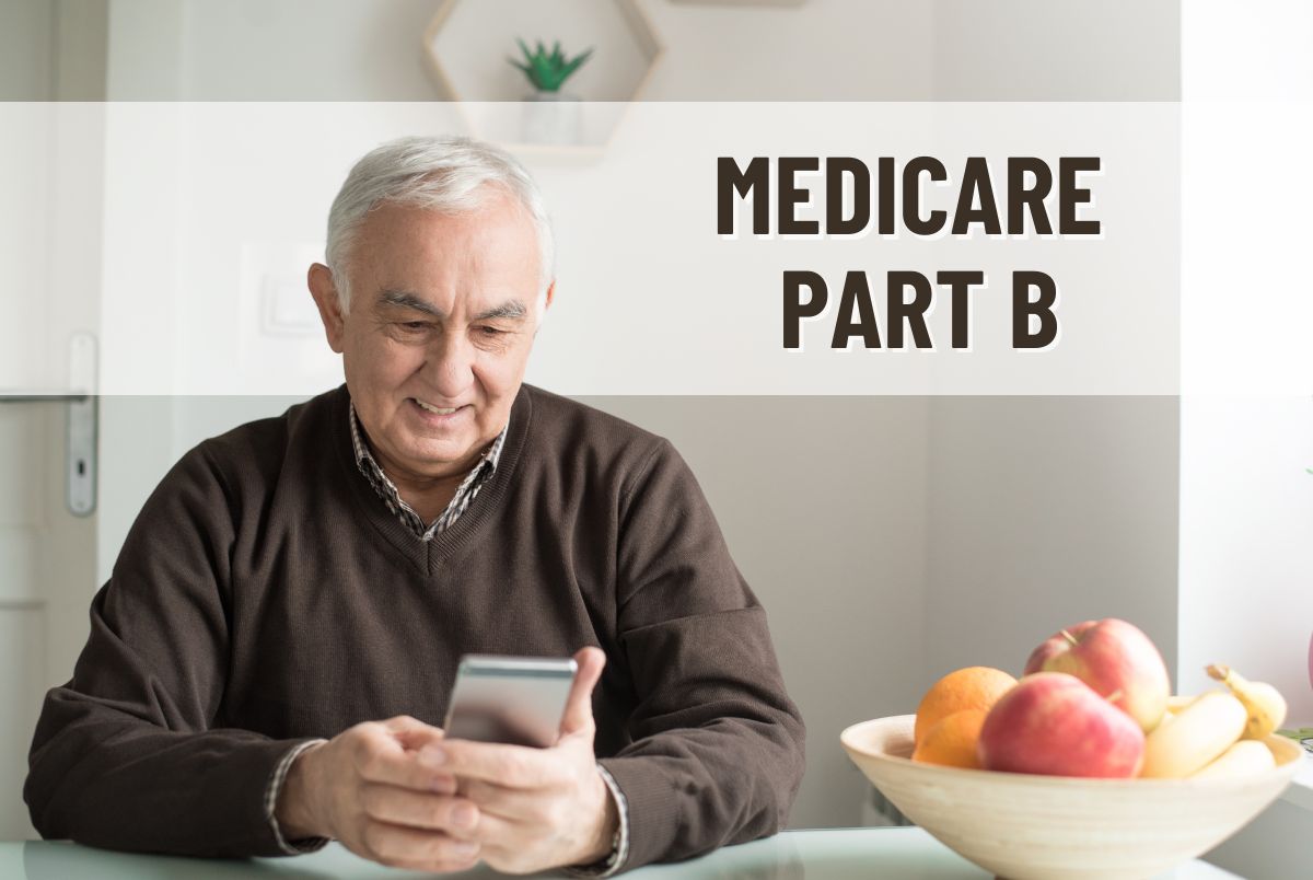 medicare part b; old man on phone