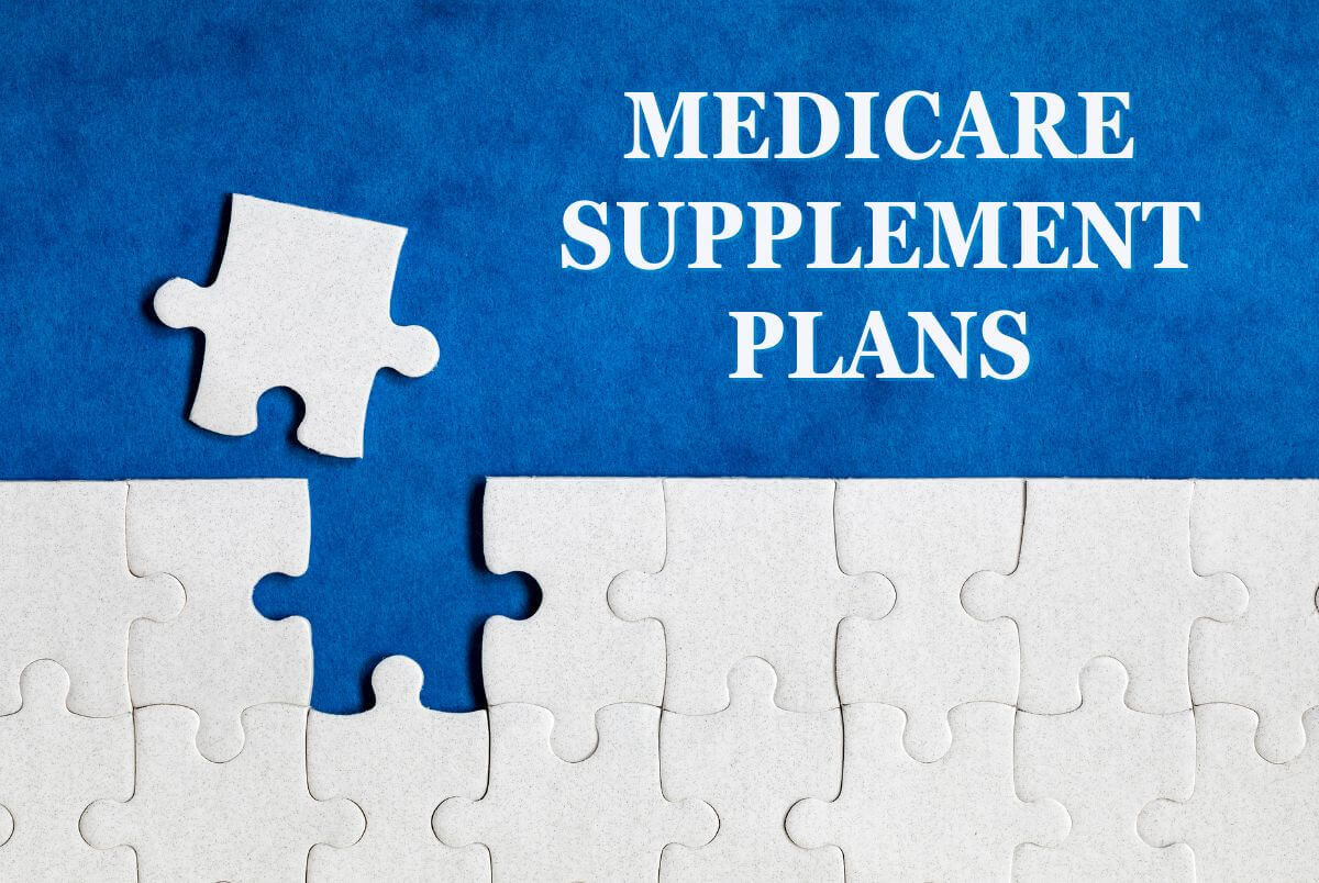 medicare supplement plans written next to a missing piece of a puzzle